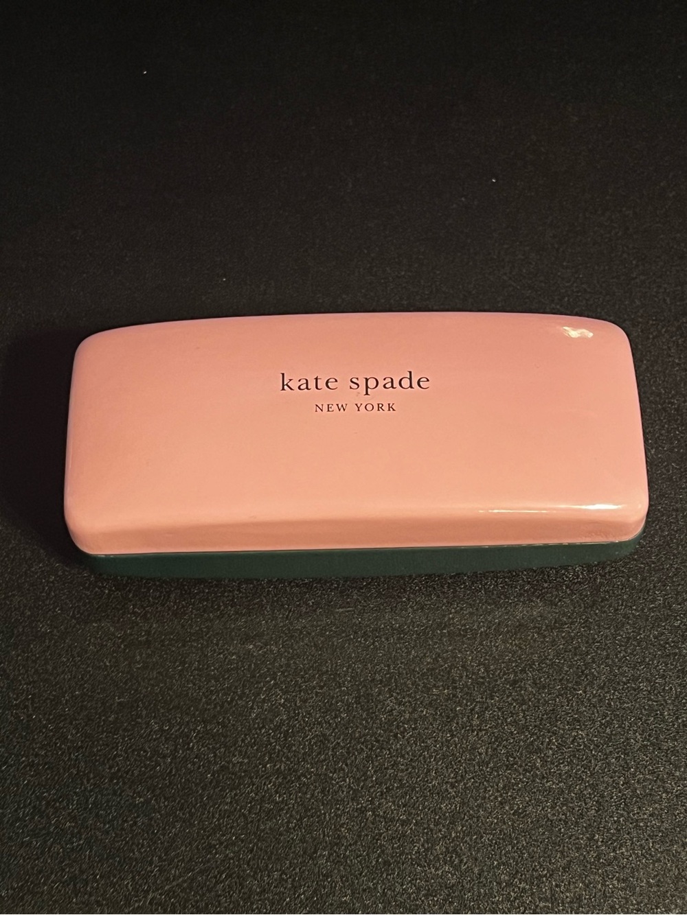 NEW Kate Spade Pink and Green Hard Sunglasses Case
